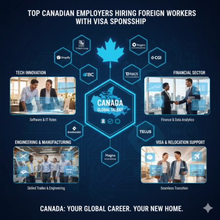 Top Canadian Employers Hiring Foreign Workers with Visa Sponsorship